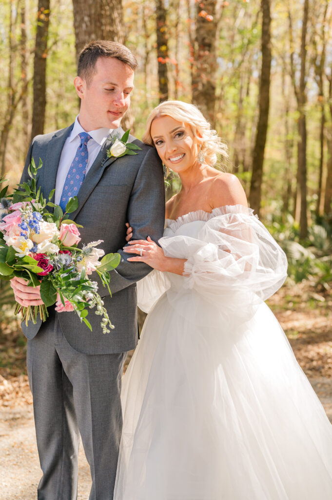 South Carolina outdoor wedding venue surrounded by Spanish moss trees