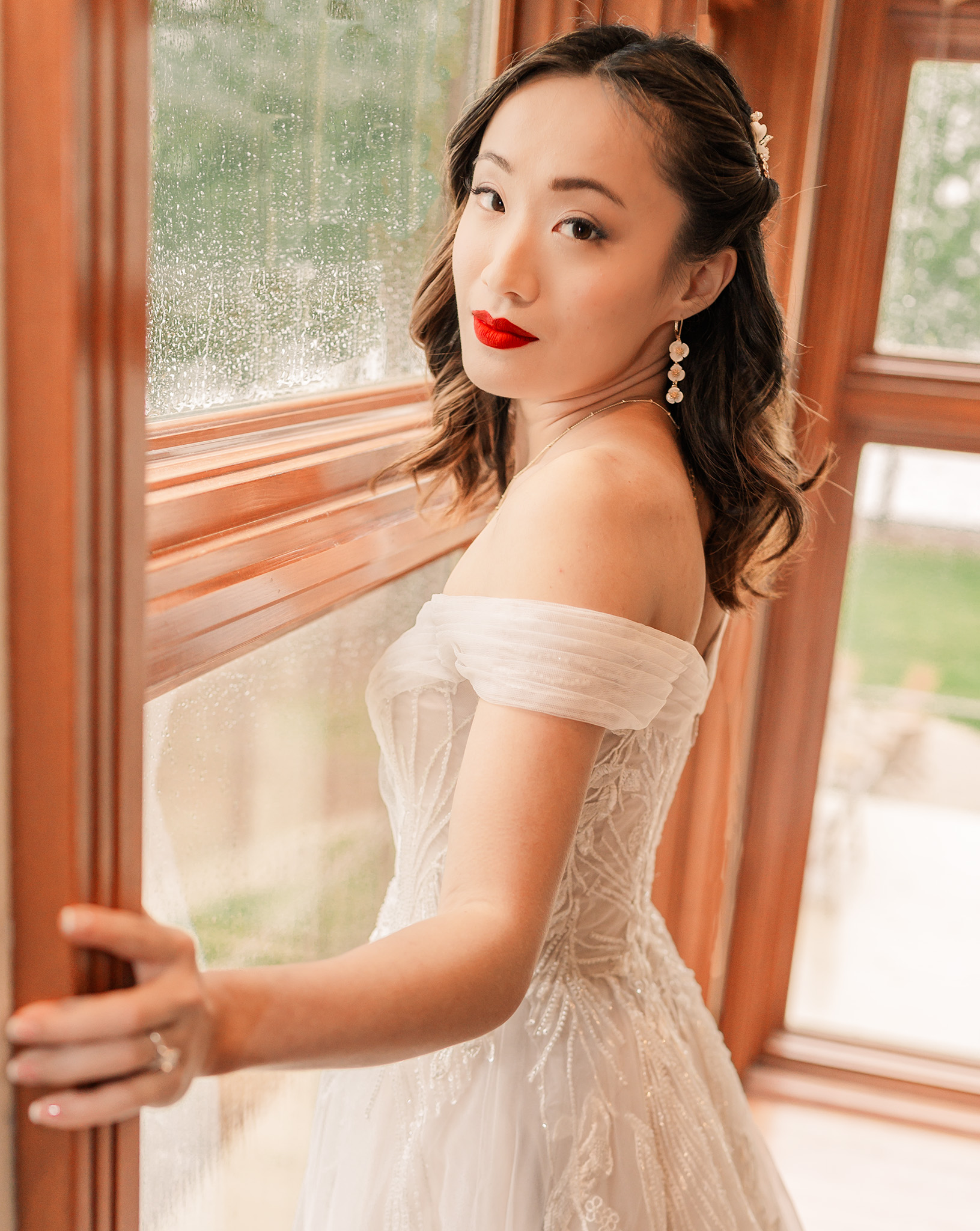 A stunning Asian bride on her Raleigh wedding day by JoLynn Photography