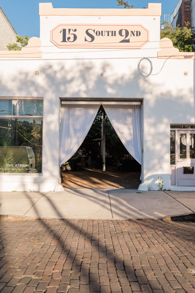The Atrium wedding venue in downtown Wilmington by JoLynn Photography