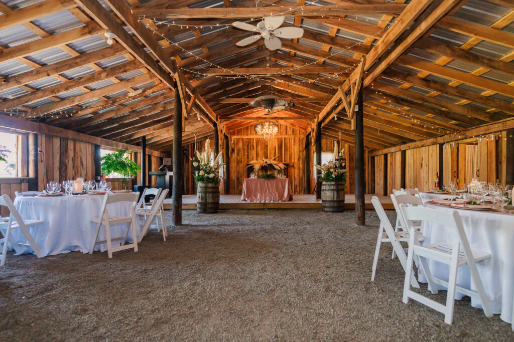 Reception at Boots and Roots Farm by JoLynn Photography