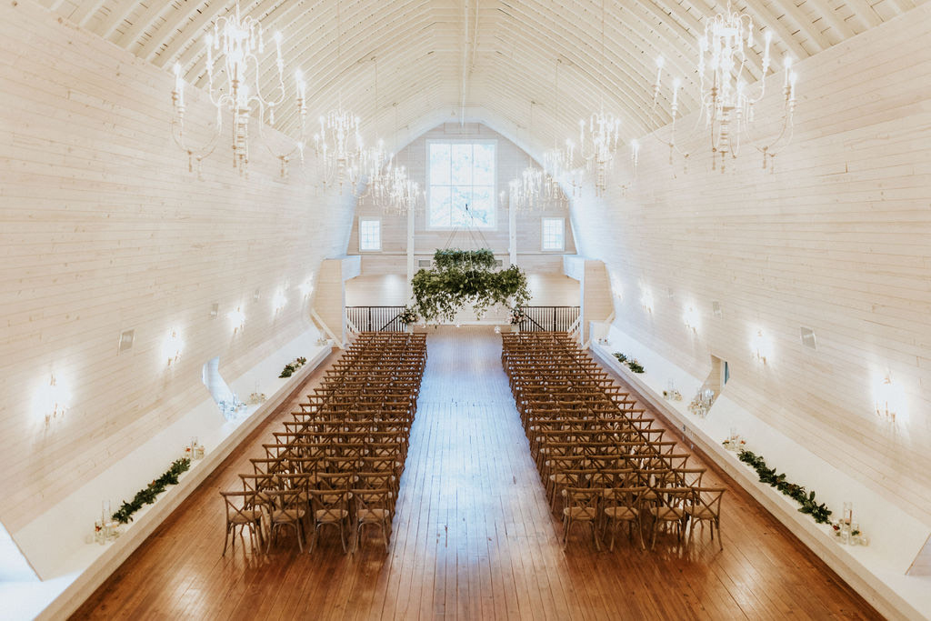 The historic Wakefield Barn, a Wake Forest wedding venue by JoLynn Photography