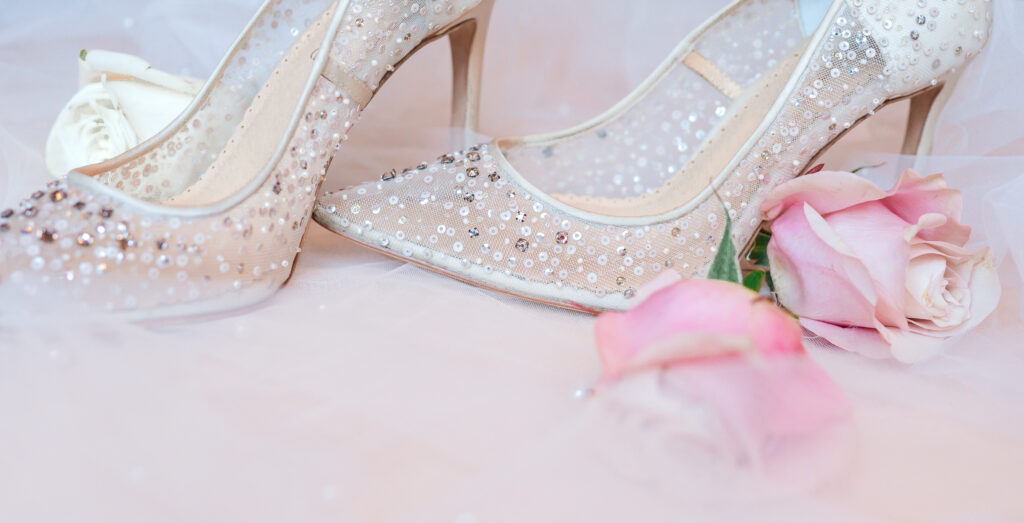 Wedding day shoes by JoLynn Photography