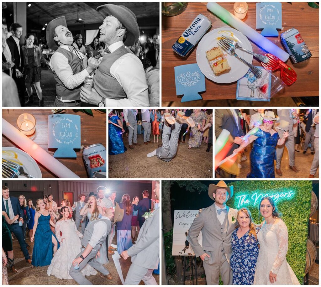 The end of the perfect wedding night at The Vineyard at High Holly 
