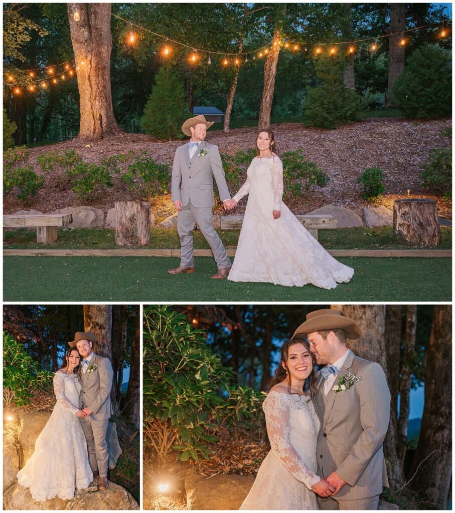 Sunset wedding portraits