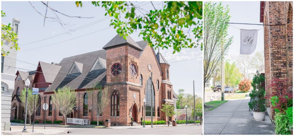 The Brooklyn Arts Center on a spring wedding day