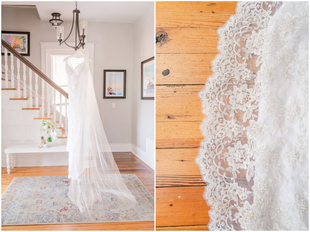 Glowing bridal details at a Brooklyn Arts Center wedding by JoLynn Photography