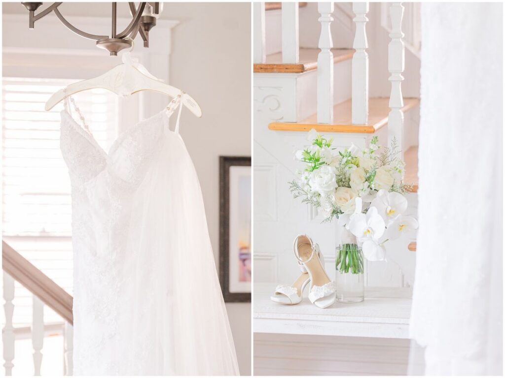 Glowing bridal details at a Brooklyn Arts Center wedding by JoLynn Photography