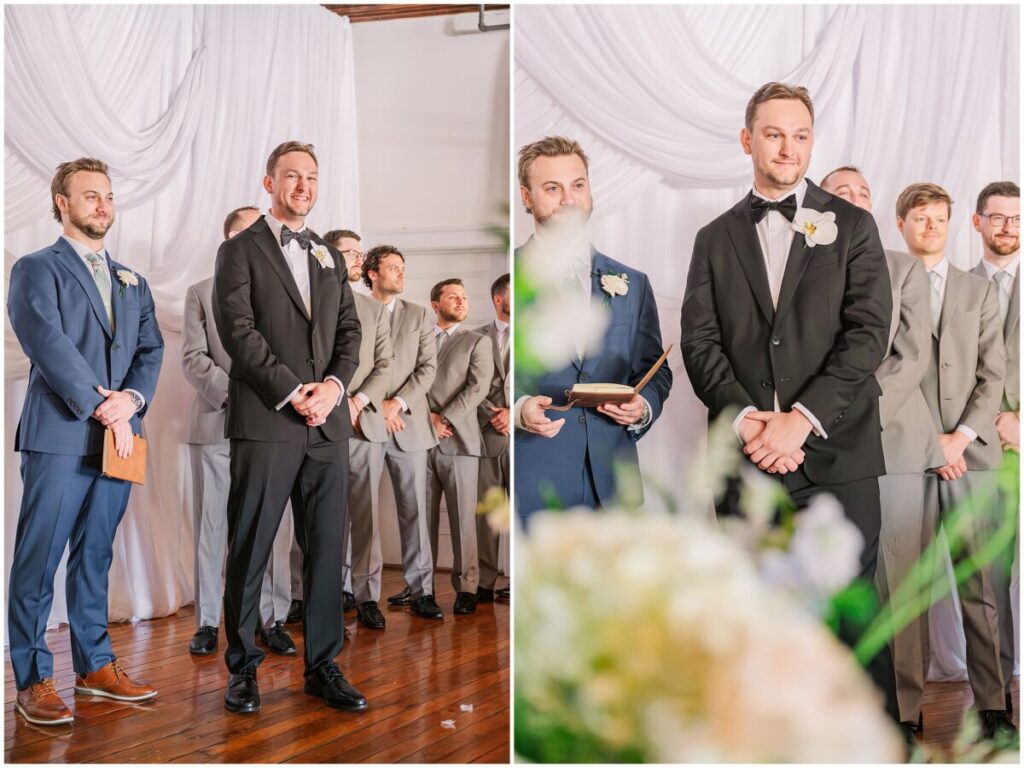 A loving spring wedding ceremony at The Brooklyn Arts Center