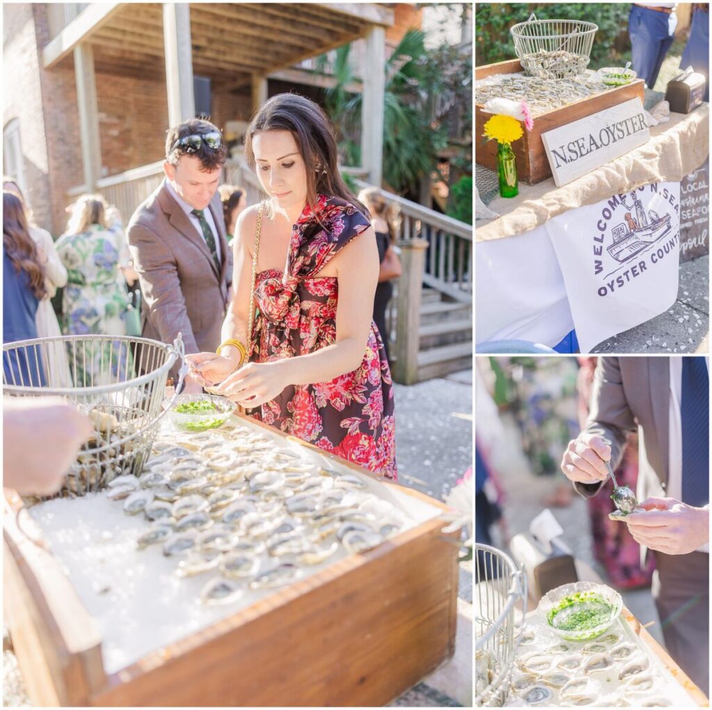 Guests enjoying cocktail hour