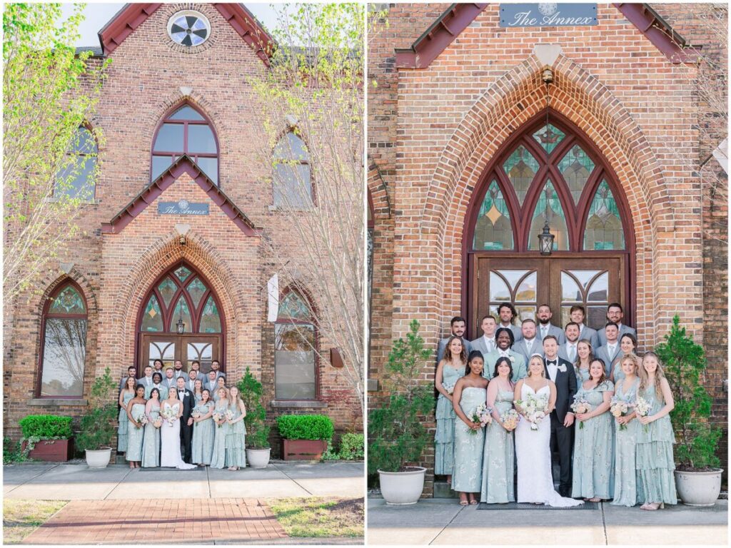 A happy couple enjoying their portraits during their Brooklyn Arts Center wedding day by JoLynn Photography