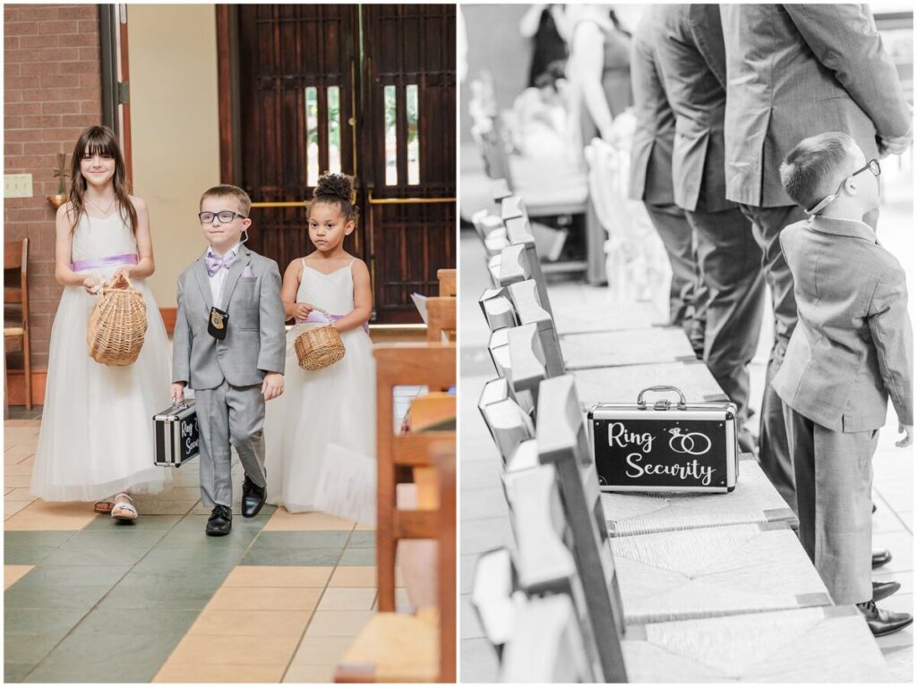 A Catholic wedding ceremony at Saint Raphael Church in Raleigh by JoLynn Photography 