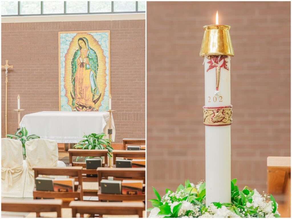 A Catholic wedding ceremony
