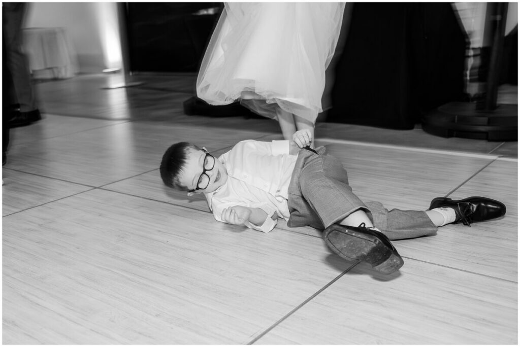 Guests having fun at a wedding reception