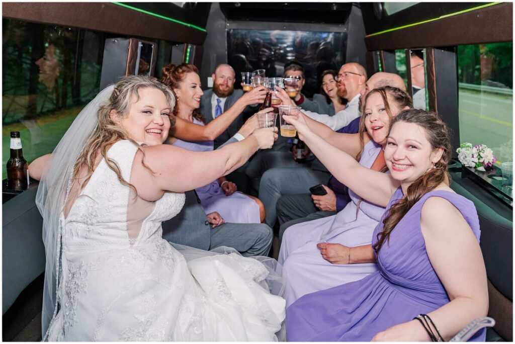 Guests having fun at a wedding reception