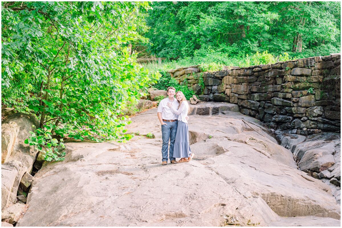 A fun summer Yates Mill engagement with a happy couple that enjoyed their session with JoLynn Photography