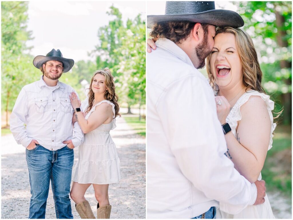 Laughter under the summer sun during a beautiful engagement session by JoLynn Photography