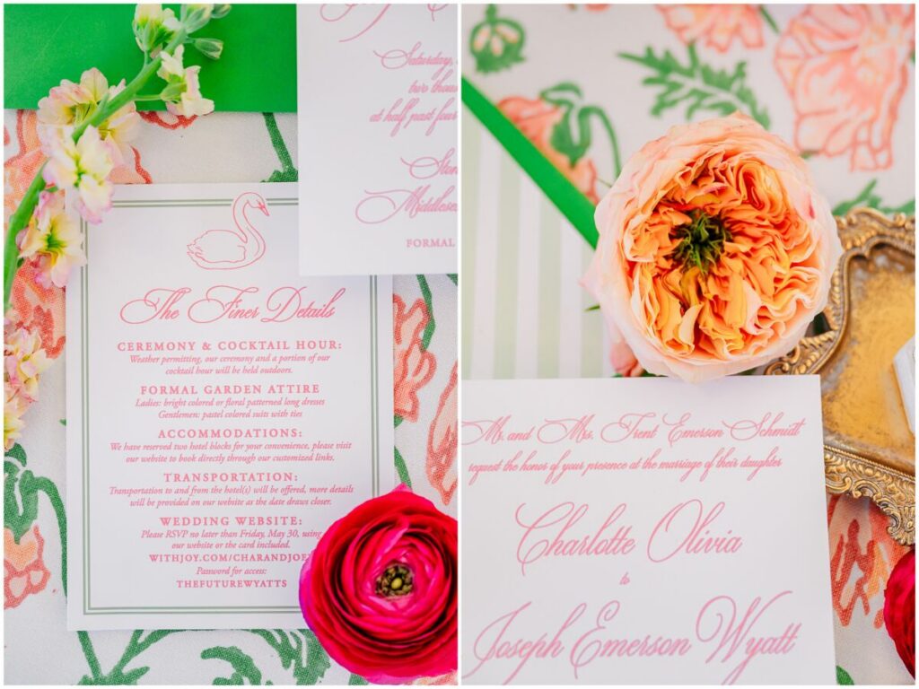 Detail shots on a wedding day