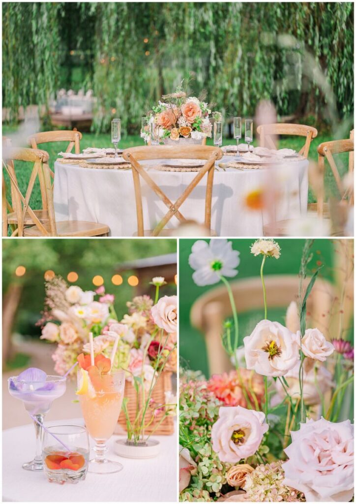 A warm fall wedding reception near Charlottesville Virginia by JoLynn Photography