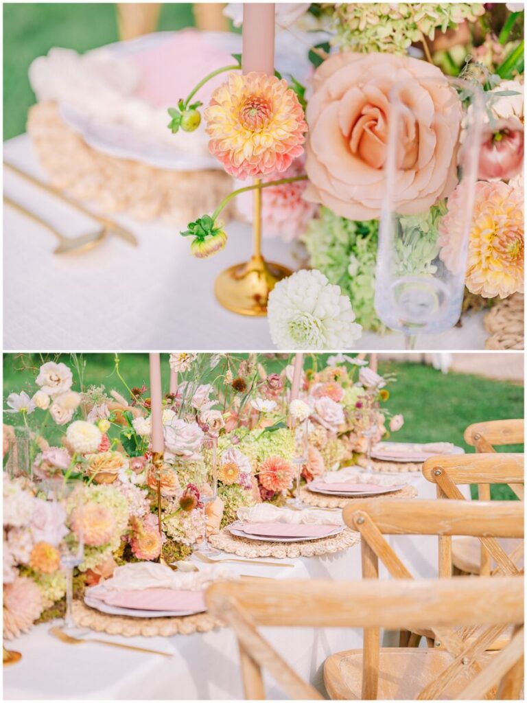 A warm fall wedding reception at Big Spring Farm by JoLynn Photography at Big Spring Farm