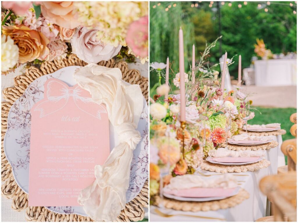 A warm fall wedding reception near Charlottesville Virginia by JoLynn Photography
